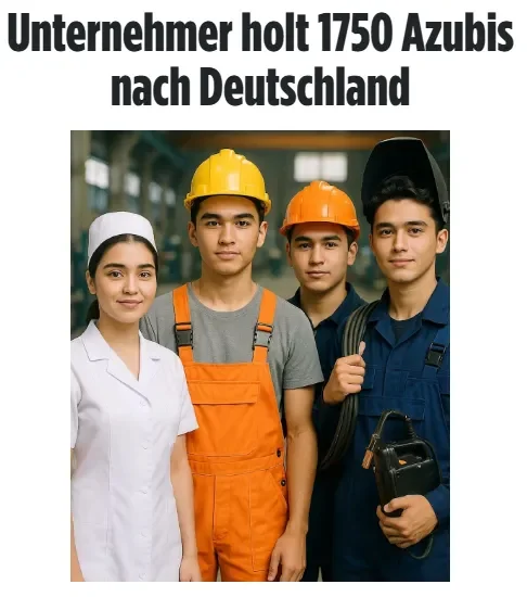 "BILD" газетаси: Германия компаниялари ёшларни касбий таълимга жалб қилиш ва ишга ёллаш бўйича Ўзбекистон билан муваффақиятли ҳамкорлик қилмоқда
