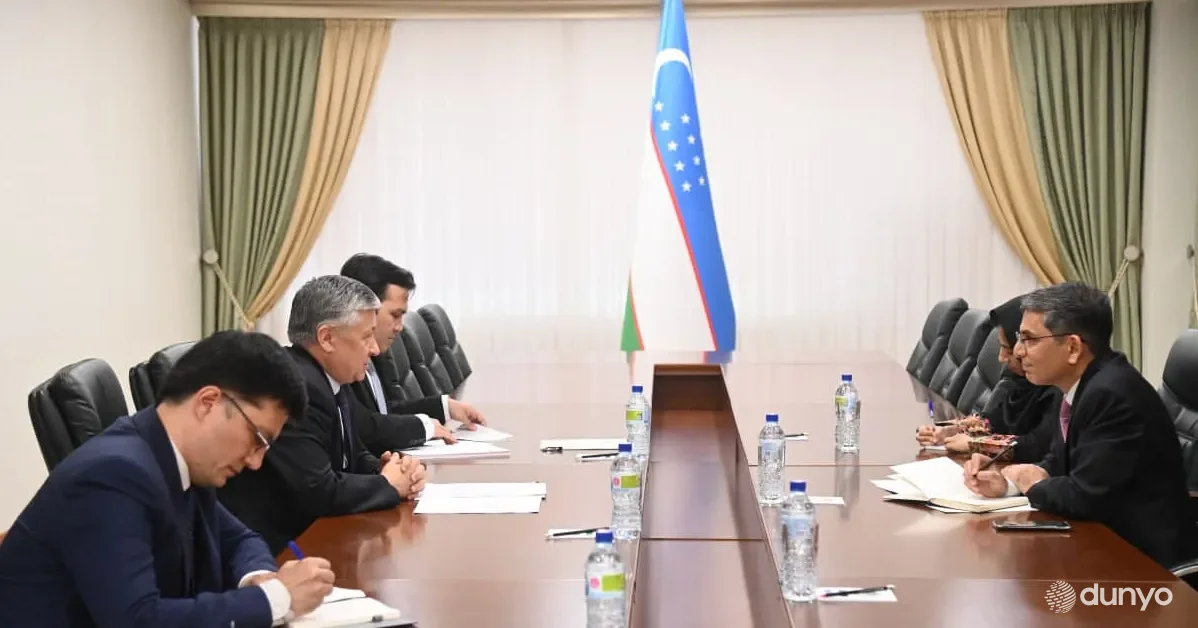 O'zbekiston tashqi ishlar vazirining birinchi o'rinbosari va Pokiston elchisi xalqaro va mintaqaviy tashkilotlar doirasidagi hamkorlik istiqbollarini muhokama qildilar