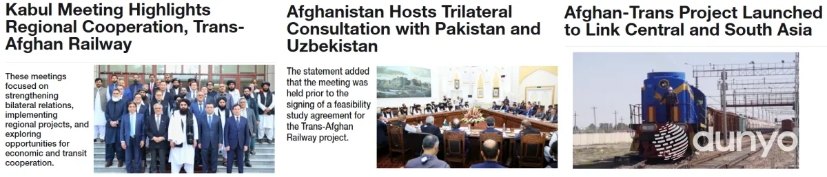 Состоявшиеся в Кабуле трехсторонние политические консультации с Узбекистаном и Пакистаном в фокусе внимания афганских СМИ