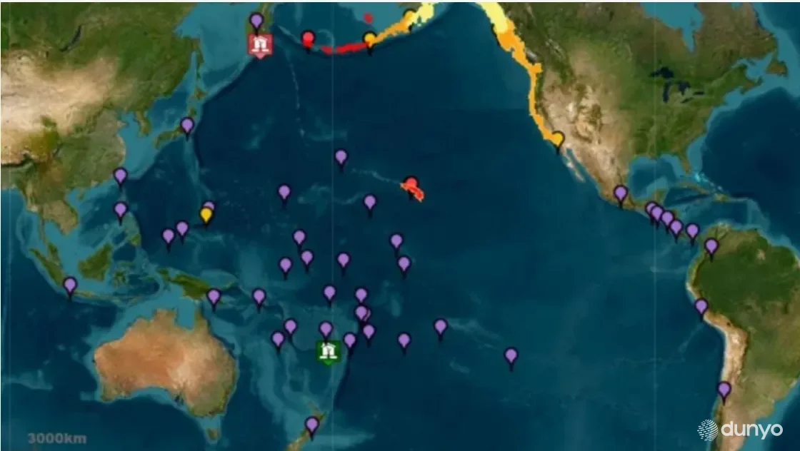 Kamchatka sohillarida 8,7 magnitudali zilzila sodir bo'ldi