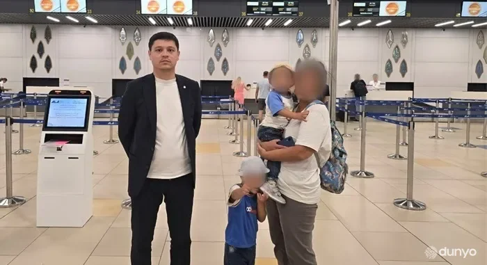 "Vatanga qaytarish" insonparvarlik aksiyasi: Olmaotada mushkul ahvolda qolgan ona va uning ikki nafar voyaga yetmagan farzandi O'zbekistonga olib kelindi