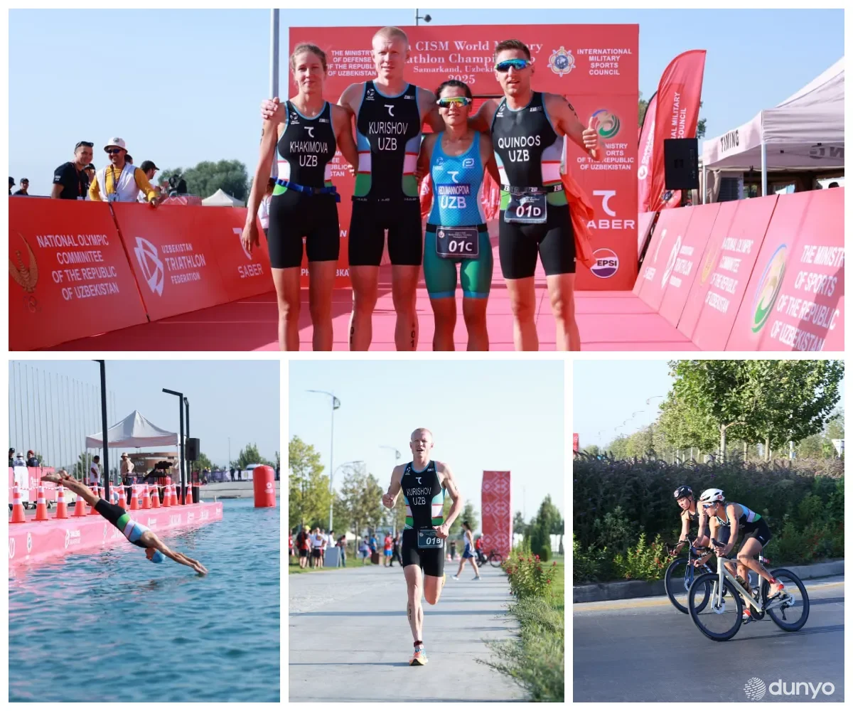 Самарқандда триатлон бўйича ҳарбийлар ўртасида ўтказилаётган жаҳон чемпионатининг жамоавий баҳслари ғолиблари аниқланди