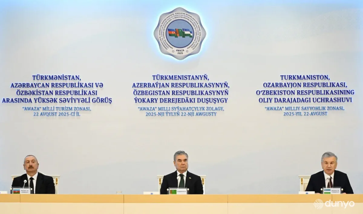 Ўзбекистон, Озарбайжон ва Туркманистон етакчилари Авазада бўлиб ўтган уч томонлама музокаралар якунларини сарҳисоб қилдилар