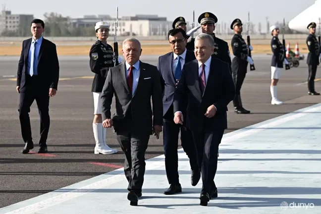Iordaniya Podshohi davlat tashrifi bilan O'zbekistonga keldi
