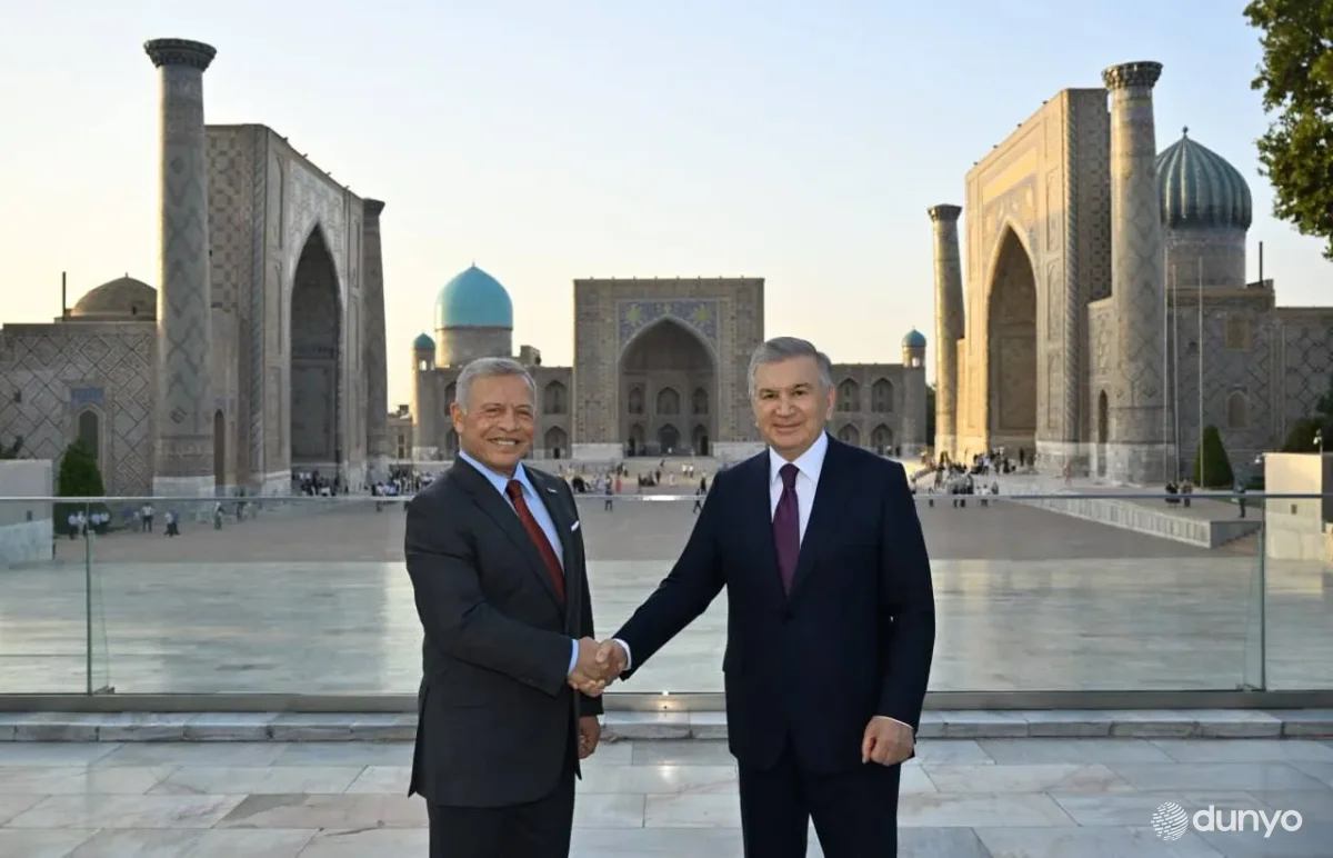 Король Иордании вместе с Президентом Узбекистана ознакомился с историческими памятниками Самарканда