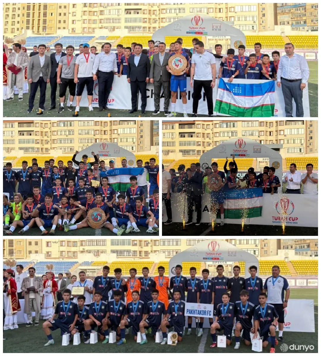 Toshkentning "Bunyodkor" klubi akademiyasi tarbiyalanuvchilari Qozog'istonda o'tkazilgan xalqaro turnirda birinchi o'rinni egalladi