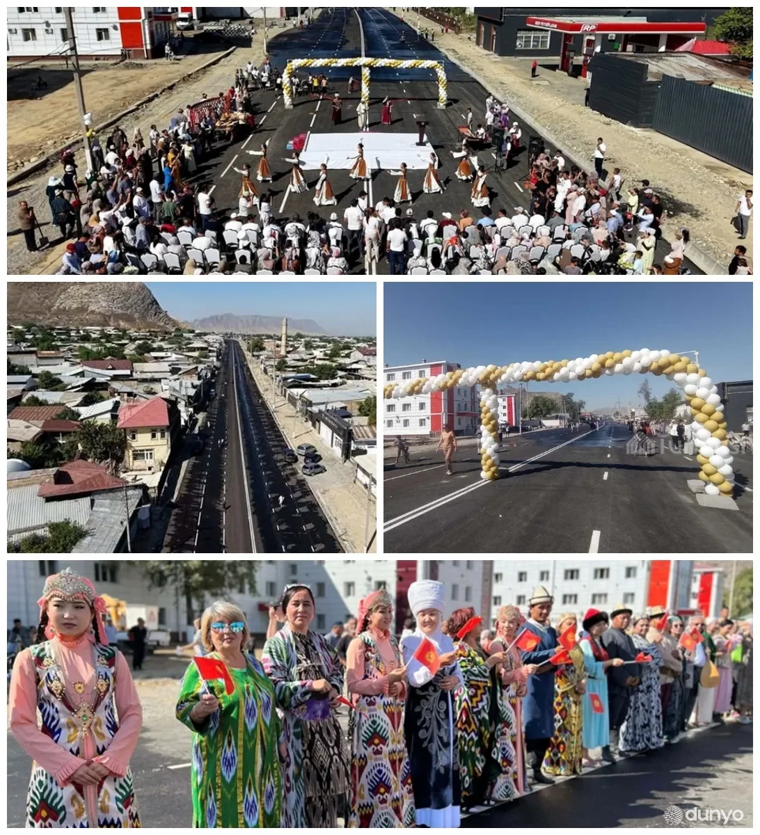 В Оше торжественно открыли отремонтированную улицу Алишера Навои