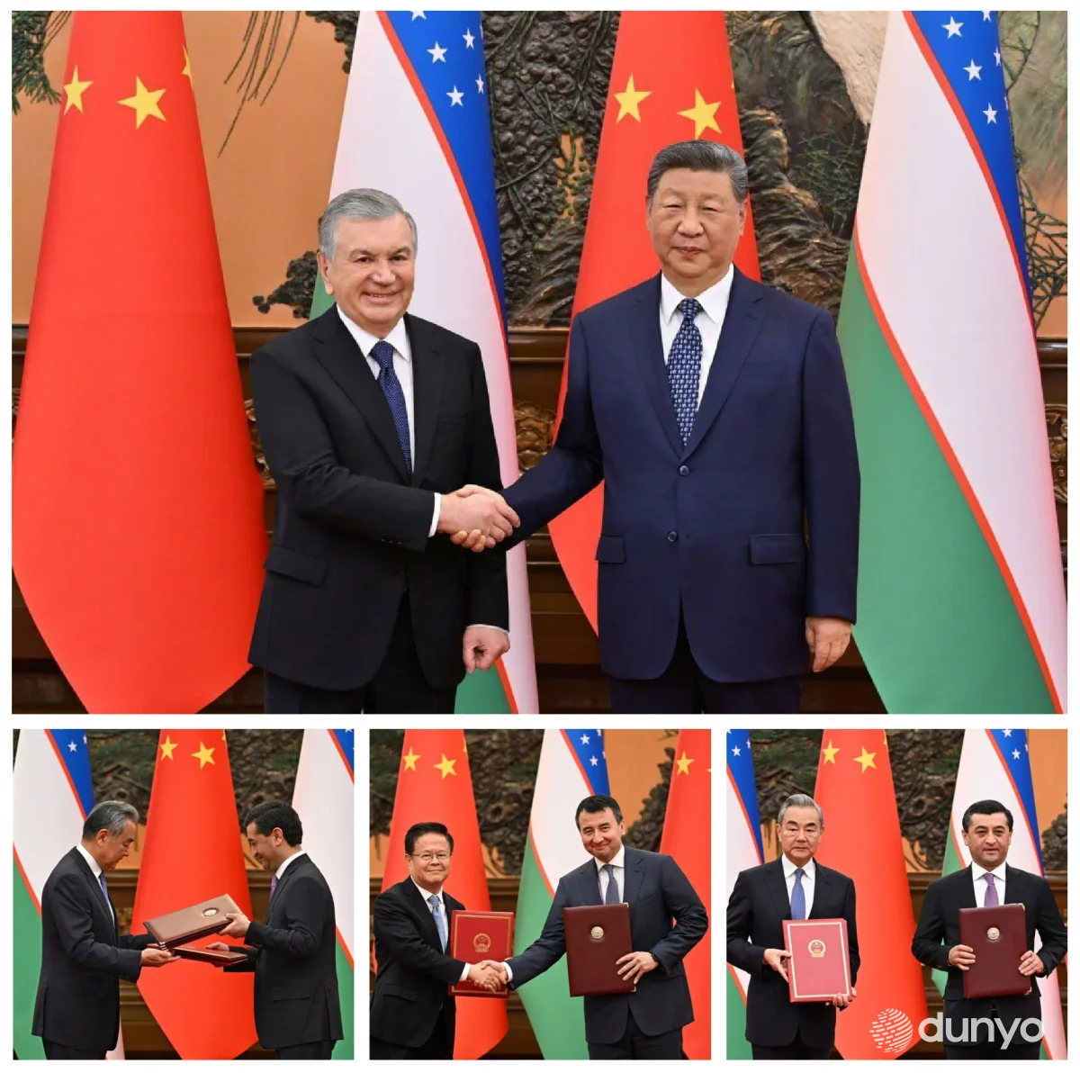 По итогам узбекско-китайских переговоров на высшем уровне в Пекине состоялась церемония обмена подписанными двусторонними документами