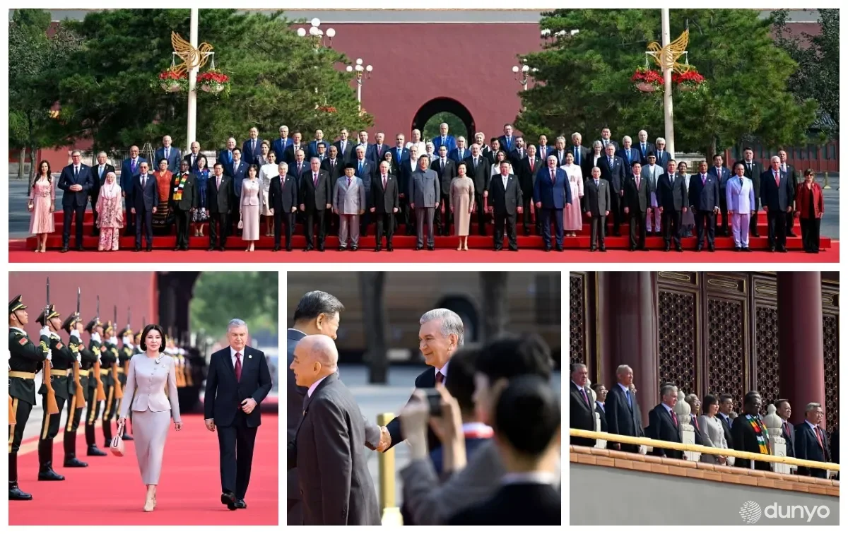 O'zbekiston Prezidenti Pekindagi tantanali harbiy paradda ishtirok etdi