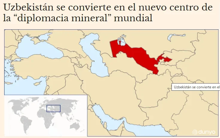 "El Mundo Financiero": O'zbekiston muhim minerallar sohasidagi mavqeini sezilarli darajada mustahkamlamoqda