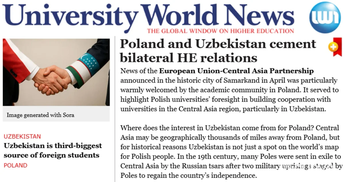 Совместные образовательные инициативы сближают Польшу и Узбекистан