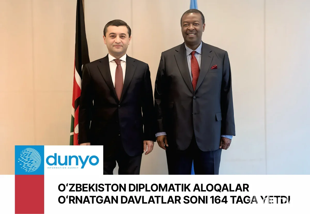 Ўзбекистон ва Кения ўртасида дипломатик муносабатлар ўрнатилди