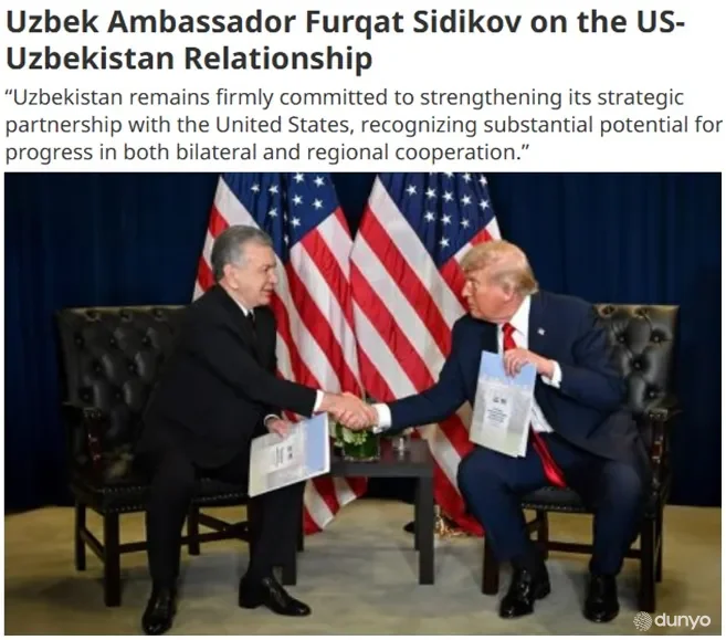 O'zbekiston-Amerika ikki tomonlama munosabatlari AQSh ommaviy axborot vositalari nigohida