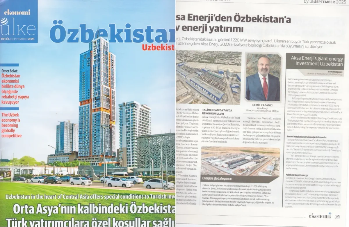 Журнал «Ekonomi Ulke»: Реализуемые в Узбекистане экономические реформы создают благоприятные условия для деятельности предпринимателей