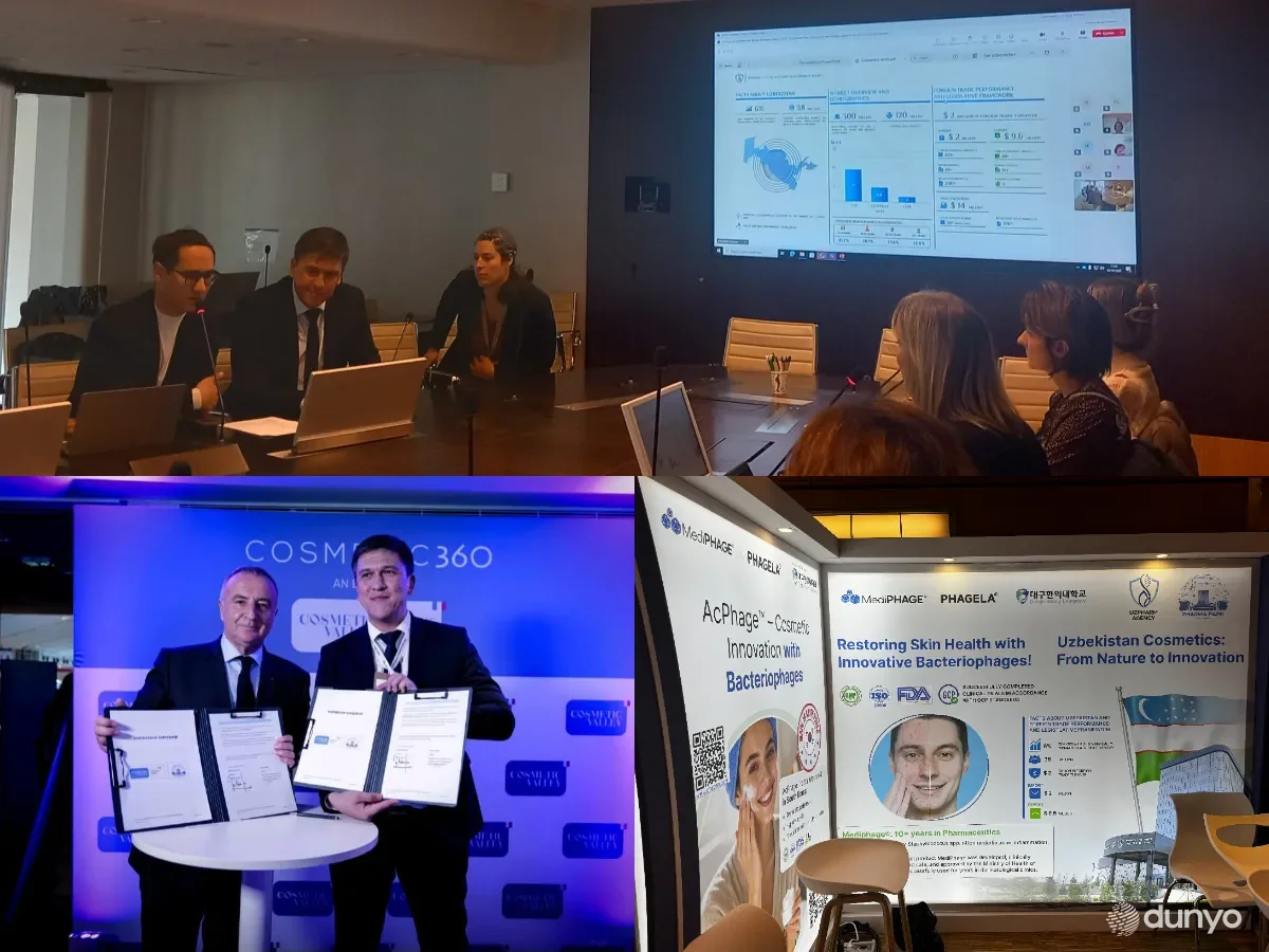 Узбекистан впервые представил национальный стенд на международной выставке косметической индустрии в Париже