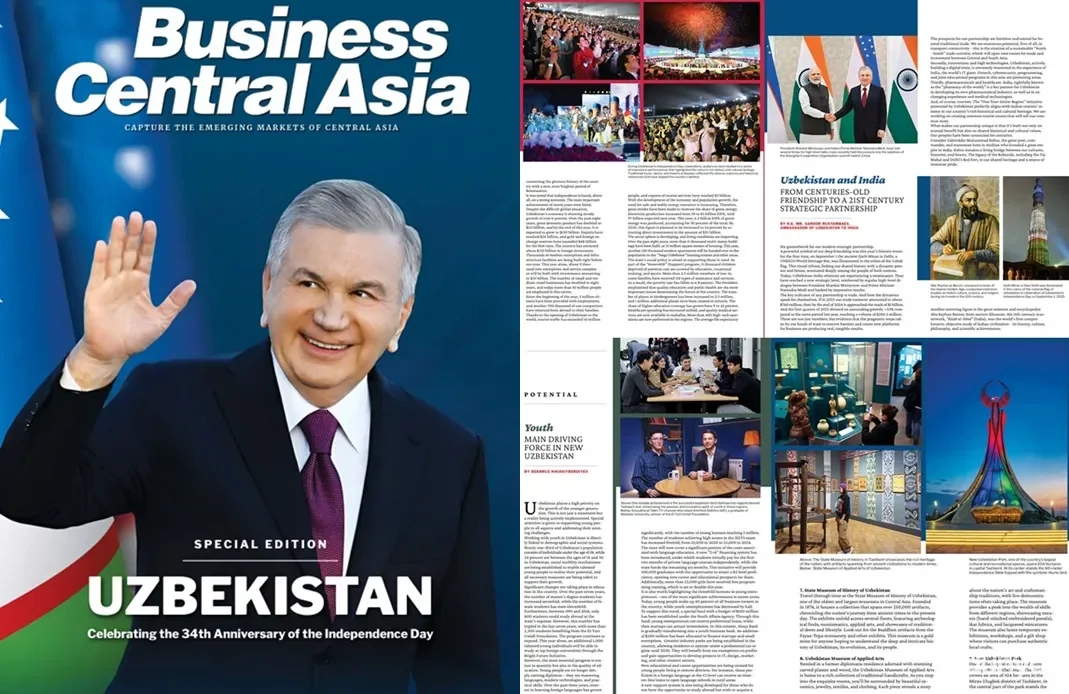 Hindistonda O'zbekistondagi yangilanish jarayoniga bag'ishlangan maxsus jurnal nashrdan chiqdi