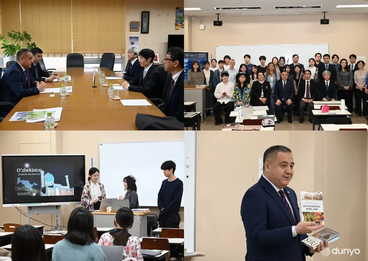 В Токийском университете иностранных языков проведен урок, посвященный узбекскому языку
