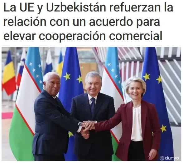 "Europa Press": O'zbekiston va YI bilan har jabhada hamkorlik aloqalarini rivojlanmoqda