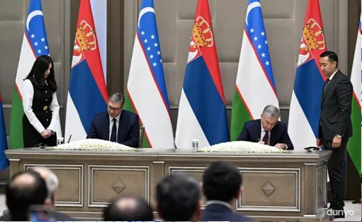 O'zbekiston va Serbiya Prezidentlari muzokaralar yakunida Qo'shma deklaratsiyani imzoladilar