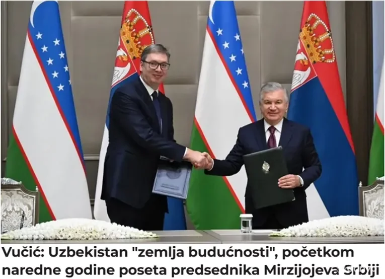 «Telegraf»: В начале следующего года ожидается визит Президента Узбекистана в Сербию