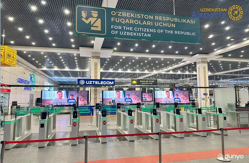 Toshkent xalqaro aeroportida yangi "E-Gate" pasport nazorati tizimi ishga tushirildi