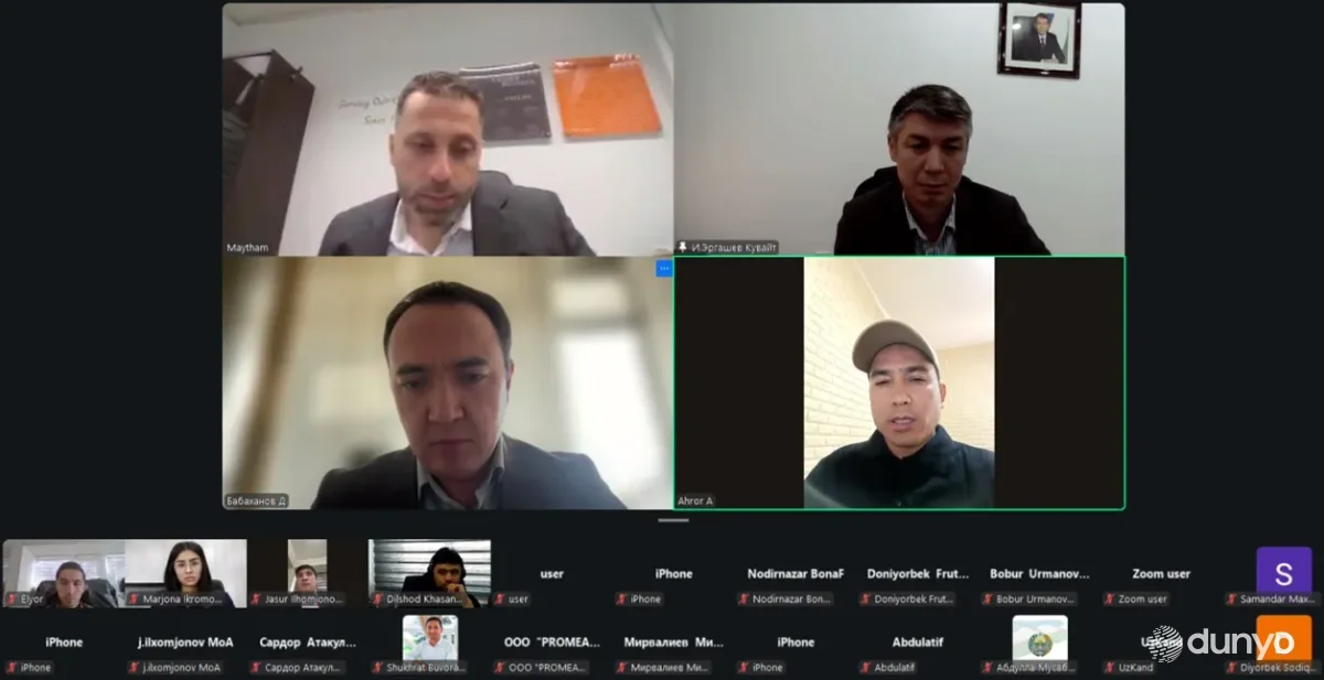 Кувайтлик тадбиркорлар билан "Ўзбекистон озиқ-овқат фестивали"га тайёргарлик масалалари муҳокама қилинди
