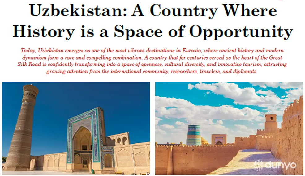 “Times Kuwait” gazetasi: O‘zbekiston sayyohlar uchun xavfsiz va jozibador maskanga aylangan