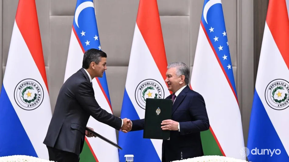 Ko‘ksaroy qarorgohida bo‘lib o‘tgan muzokaralar yakunida O‘zbekiston va Paragvay Prezidentlari Qo‘shma bayonot imzoladilar