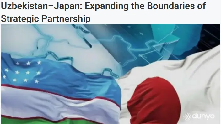 O‘zbekiston va Yaponiya hamkorlik munosabatlari Pokiston OAV diqqat markazida
