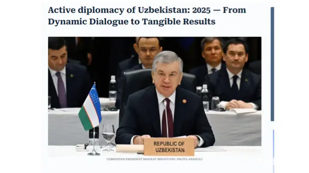 “Daily News Hungary”: 2025-yil O‘zbekiston tashqi siyosatida sifat jihatidan yangilash va mustahkamlash bosqichi bo‘ldi