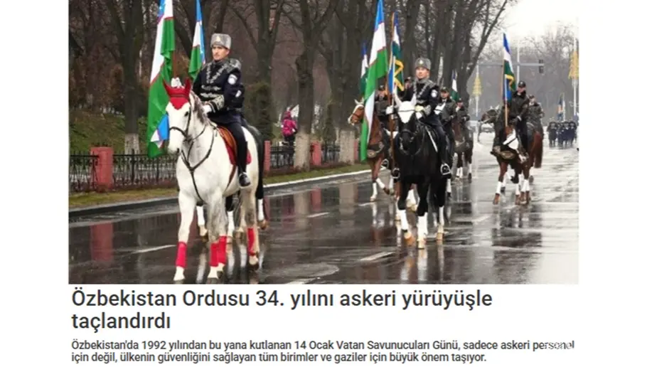 “ТРТ-Аваз”: 14 январь – Марказий Осиёдаги энг кучли армиялардан бири ташкил топган кун