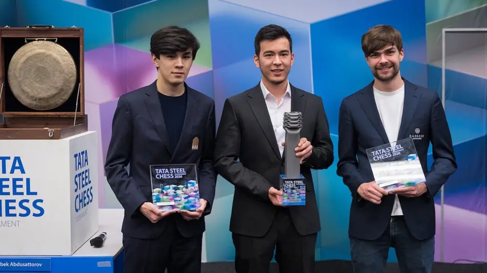 Узбекские шахматисты заняли первые два места на престижном турнире «Tata Steel Chess Masters 2026»