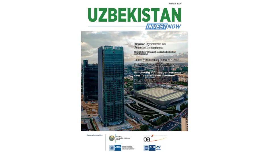 Новый выпуск журнала "UZBEKISTAN – invest now" демонстрирует Германии экономические успехи и инвестиционные возможности Узбекистана