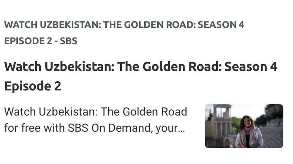 Буюк Британиянинг Ўзбекистон ҳақидаги ҳужжатли фильми дунёнинг энг нуфузли телеканалларида намойиш этилмоқда