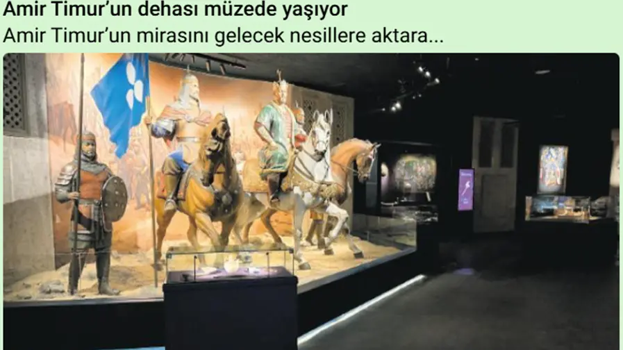 Turkish Media spotlight reopening of the renovated museum of Amir Temur