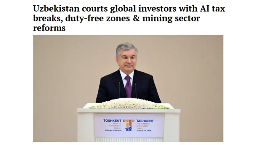 Indian Business Press Praises Uzbekistan’s Investment Initiatives Announced at Tashkent Forum
