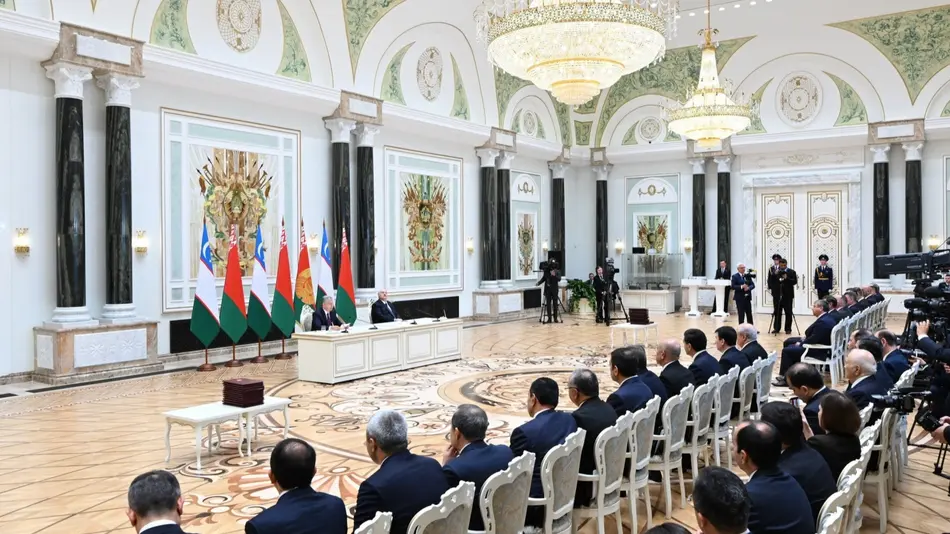 Президенты Узбекистана и Беларуси подвели итоги плодотворных переговоров в Минске
