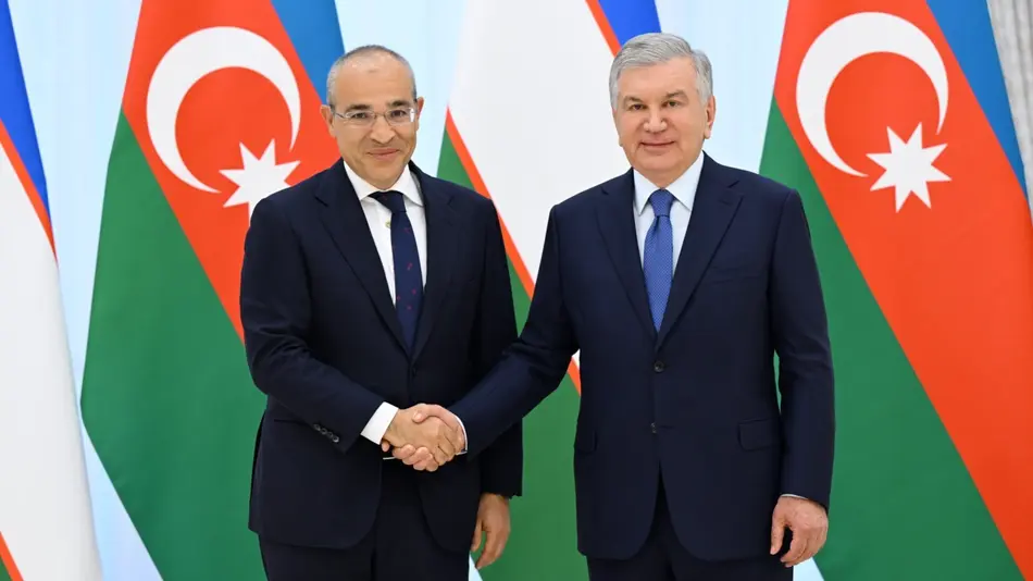 Президент Узбекистана принял министра экономики Азербайджана