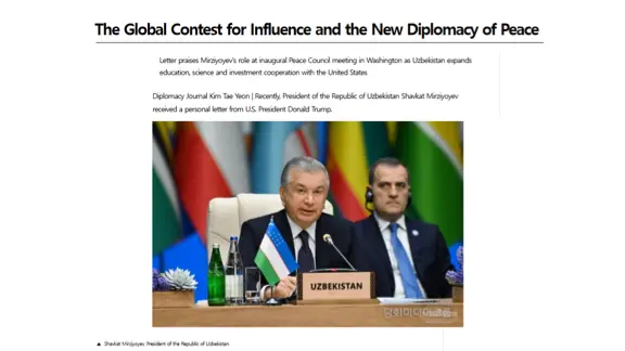 “UN Journal”: Yangi O‘zbekistonning ochiqlik va pragmatizm siyosati Markaziy Osiyoda yangi davrni boshlamoqda