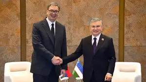 Президент Узбекистана провел встречу с Президентом Сербии