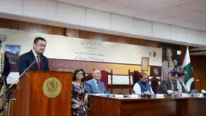 A book of Uzbek prose in Urdu and a dictionary of common Uzbek-Urdu words presented to the public in Islamabad
