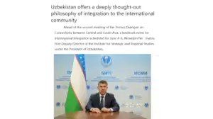 “Diplomat”: O‘zbekiston Termiz muloqoti orqali integratsiyaning yangi falsafasini ilgari surmoqda
