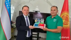 Футбол бўйича Ўзбекистон терма жамоасининг жаҳон чемпионатидаги иштироки Қирғизистон қандолатчилари томонидан қўллаб-қувватланди