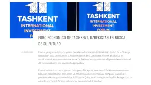 “Orta Lectura”: Toshkent xalqaro investitsiya forumi O‘zbekistonning strategik rivojlanishini namoyon etmoqda