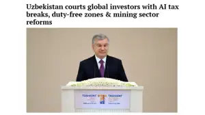 Indian Business Press Praises Uzbekistan’s Investment Initiatives Announced at Tashkent Forum