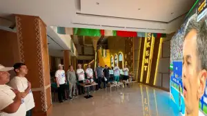 Ashxobodda O‘zbekiston milliy terma jamoasi ishtirokidagi uchrashuv jamoaviy tarzda namoyish qilindi
