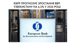 ЕБРР прогнозирует рост ВВП Узбекистана на 6,5% в 2026 году