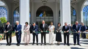 Markaziy Osiyo va Ozarbayjon Prezidentlari Issiqko‘l sohilida “Boku” mehmonxonasining ochilish marosimida ishtirok etdilar