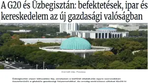 “Hello Magyar”: G20 иқтисодий кун тартиби Ўзбекистон ислоҳотлари билан ҳамоҳанг бўлди