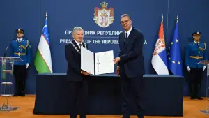 O‘zbekiston Prezidenti Serbiya Respublikasi ordeni bilan taqdirlandi